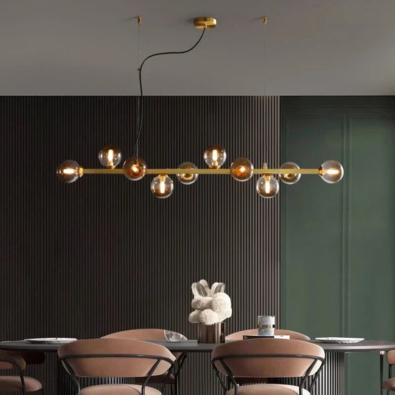 LED Pendant Chandeliers for Modern Living and Dining Room Lighting