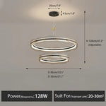 LED Pendant Light: Modern Minimalist Chandelier for Living, Dining, Kitchen, Bedroom, Office