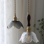 Flower Glass LED Pendant Lights | Nordic Modern Style | Adjustable Hang Lamp
