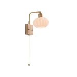 Rotatable LED Wall Light Fixture with Pull Chain Switch, Modern Nordic Design