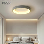 LED Ceiling Lights: White Grey Modern Design, Dimmable for Living Room Bedroom Dining