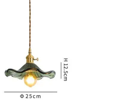 Blue Glass Pendant Lights - Bedroom Dinning Living Room Fixtures