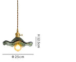 Blue Glass Pendant Lights - Bedroom Dinning Living Room Fixtures