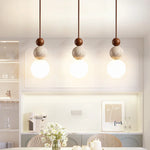 Travertine Stone Pendant Chandelier for Bedroom and Dining Room