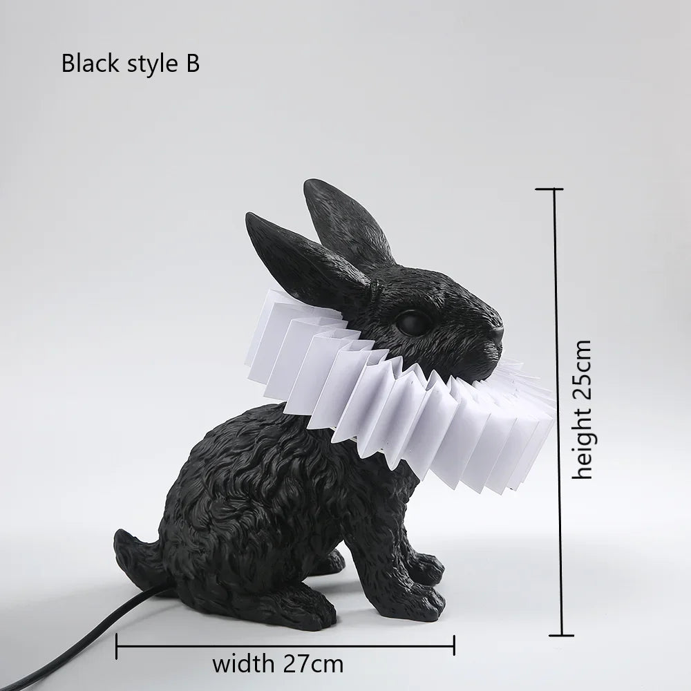 Rabbit LED Table Lamp: Modern Bedroom Bedside Light, Living Room Decor