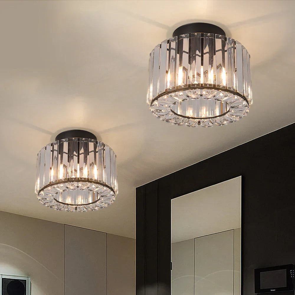 Glass Led Pendant Light Modern Ceiling Lamp Adjustable Living Dining Room