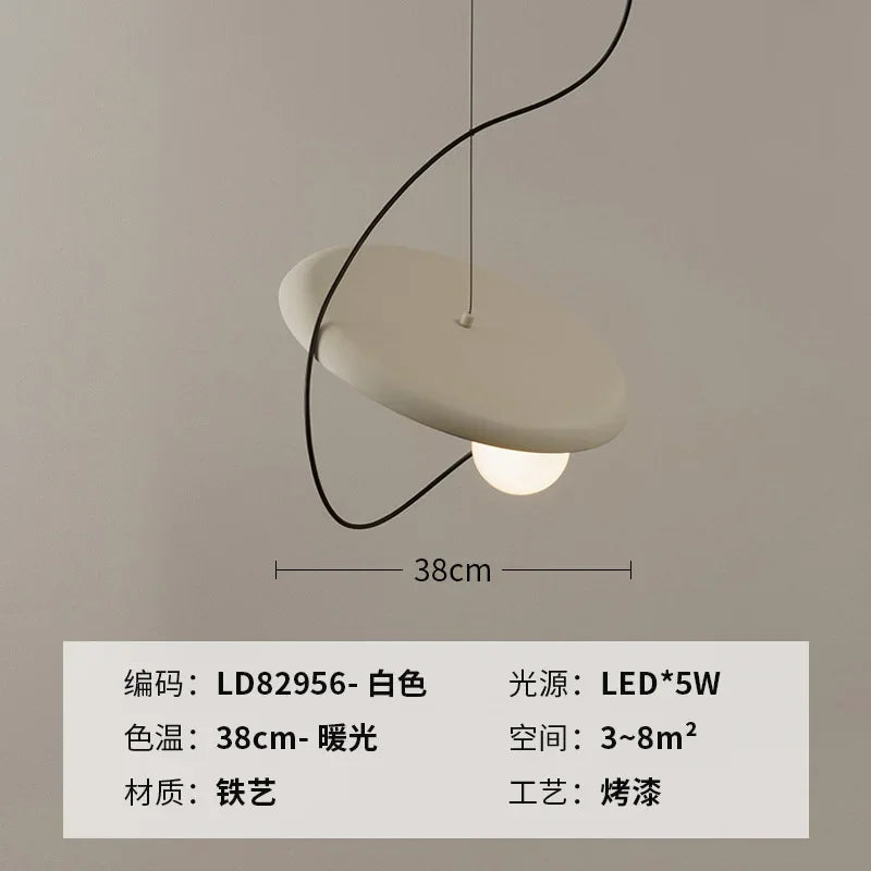 Luxury Rock Metal Pendant Lamp for Home Hotel Room Decor Lighting