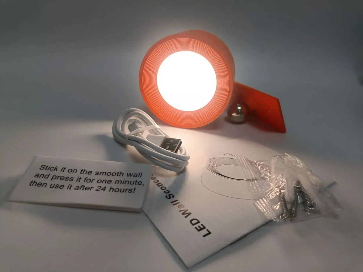 RGB Desk Lamp: Portable, Magnetic, Rechargeable, 360° Rotation, Wall Mount, Reading Light