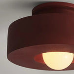Nordic Wabi Sabi LED Ceiling Light Fixture for Modern Bedroom Decor