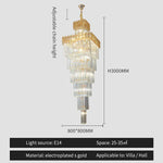 Nordic Duplex Villa Crystal Chandelier for Luxury Spaces
