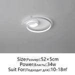 Modern Nordic Art LED Ceiling Lamp for Bedroom & Study