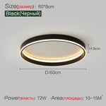 Minimalist Round LED Ceiling Light for Bedroom Loft Balcony - Dimmable Indoor Lighting
