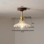 Yellow Glass LED Ceiling Lamp - Modern Nordic Style Lighting Fixtures