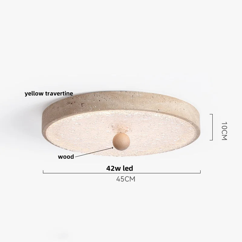 Yellow Cave Stone LED Ceiling Lamp for Restaurant Living Room Decor