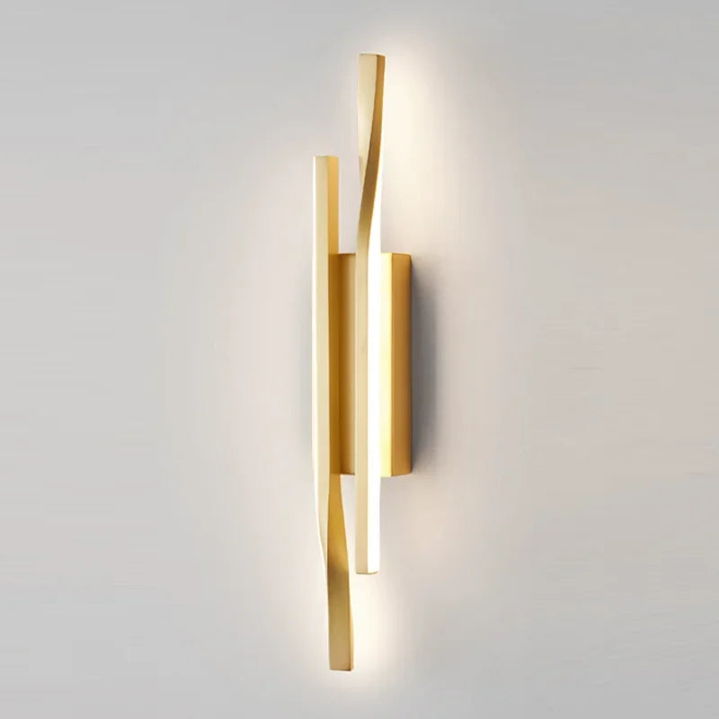 Modern Copper Wall Light Bedroom Living Room Decoration Bedside Lamp