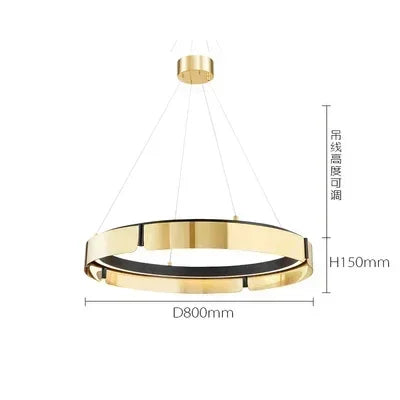 LED Chandelier: Modern Minimalist Pendant Light for Living, Dining, Kitchen, Bedroom