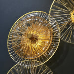 Round Glass Metal Wall Sconce Light for Bedroom Decoration