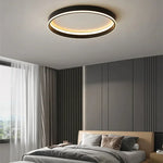 Minimalist Round LED Ceiling Light for Bedroom Loft Balcony - Dimmable Indoor Lighting