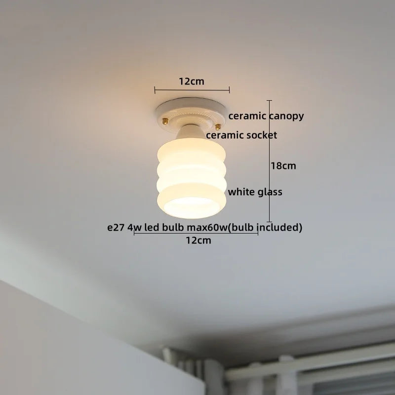 Ceramic LED Ceiling Light for Modern Home Decor & Lighting