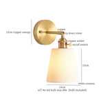 Afralia™ Ceramic LED Wall Light Striped White Modern Nordic Pull Chain Mirror Lamp