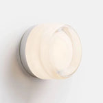 Glass Round Wall Sconce Light for Indoor Outdoor Living Bathroom Porch Decoration