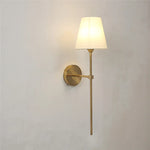Flared White Wall Sconce Lamp for Bedroom, Bathroom & Mirror Lighting