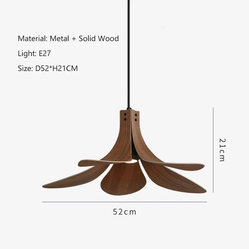 Nordic Wood Chandelier: LED Pendant Lamp for Home, Restaurant, and Bar