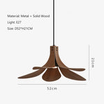 Nordic Wood Chandelier: LED Pendant Lamp for Home, Restaurant, and Bar
