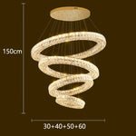 Luxury Crystal Chandelier Pendant Light for Living Room, Staircase & Ceiling.