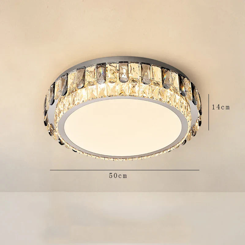 Modern Crystal LED Ceiling Chandelier for Living Room and Bedroom