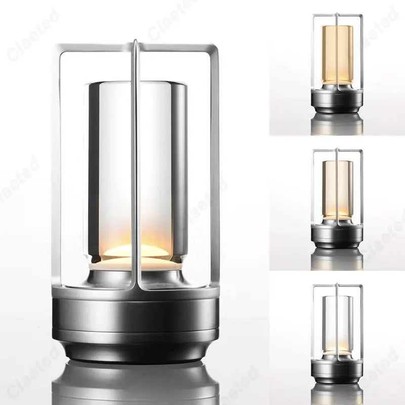 Retro Nordic LED Table Lamp Touch Bedside Decoration Light