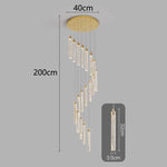 Nordic Home Decoration Stair Chandelier Living Room Dining Ceiling Light