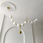 Glass Ball Pendant Chandelier: Nordic Luxury Ceiling Light