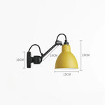 Gras BL Wall Lamp: Adjustable Chrome Long Arm Reading Light