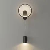 Modern Nordic LED Wall Sconce for Bedroom Decor - Black/Gold Wall Lamp