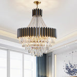 Crystal Chandelier for Duplex Living: Modern Elegance for Hotel, Villa, and Home.