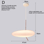 Nordic LED Pendant Light Fixture for Indoor Lighting in Living Room, Kitchen, Dining
