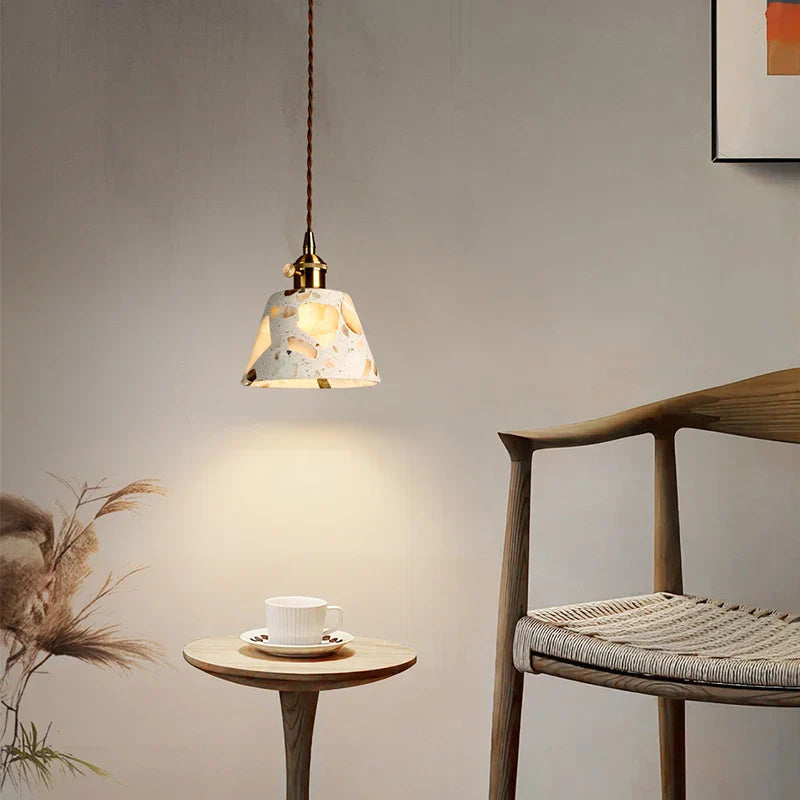 Terrazzo LED Pendant Lights - Modern Living Room Bedroom Lighting Solution