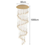Nordic Home Decor Stair Chandelier Living Dining Pendant Ceiling Light by Afralia™