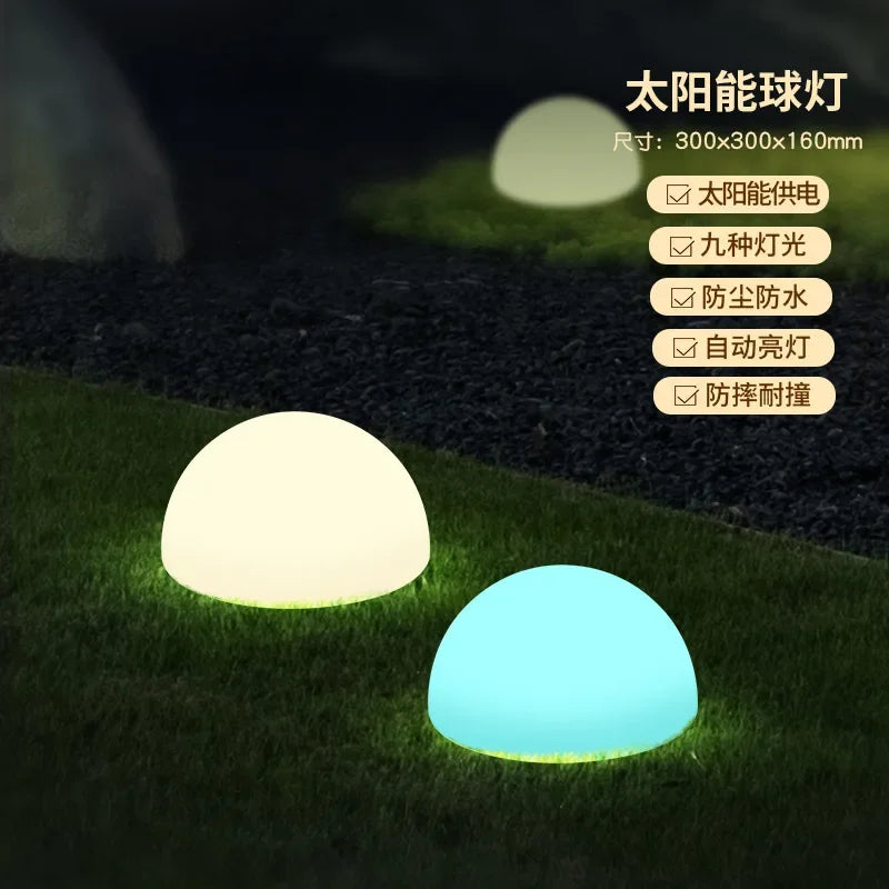 Solar Stone Light: Waterproof LED Lamp for Outdoor Patio, Yard, Garden, Lawn