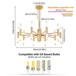 Modern LED Chandelier: Elegant Hotel Hall & Living Room Ceiling Light