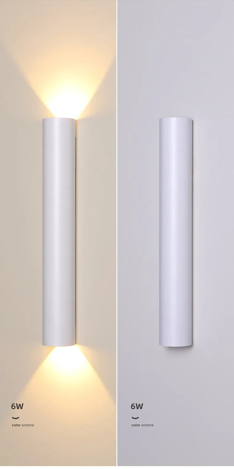Modern Up and Down Wall Lamp for TV Background, Bedroom, Corridor, Stair & Home