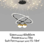 Nordic Gyptian LED Chandelier for Living Room Bedroom Dining Room