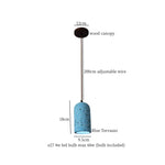 Wabi Sabi LED Pendant Lights Fixture Terrazzo Hanging Lamp Lighting
