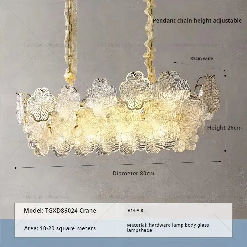Crystal Chandelier: French Modern Light Luxury for Living Room, Dining Room, Bedroom