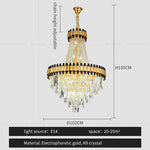 Main Living Room Crystal Chandelier - Post-modern Light Luxury Design