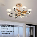 Tropics Fan Light Chandelier: Modern Simple Indoor Ceiling Board Summer Breeze Coastal Design