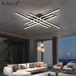 Gold Black Aluminum LED Chandeliers for Bedroom Dining Living Room Lighting