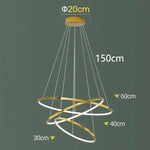 Stylish Staircase Chandeliers LED Pendant Light Lamps for Modern Living Room Lighting