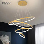 LED Ceiling Chandelier Round Pendant Light for Modern Home Interior Lighting